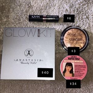 NYX lip, Anastasia revolution & the balm glow